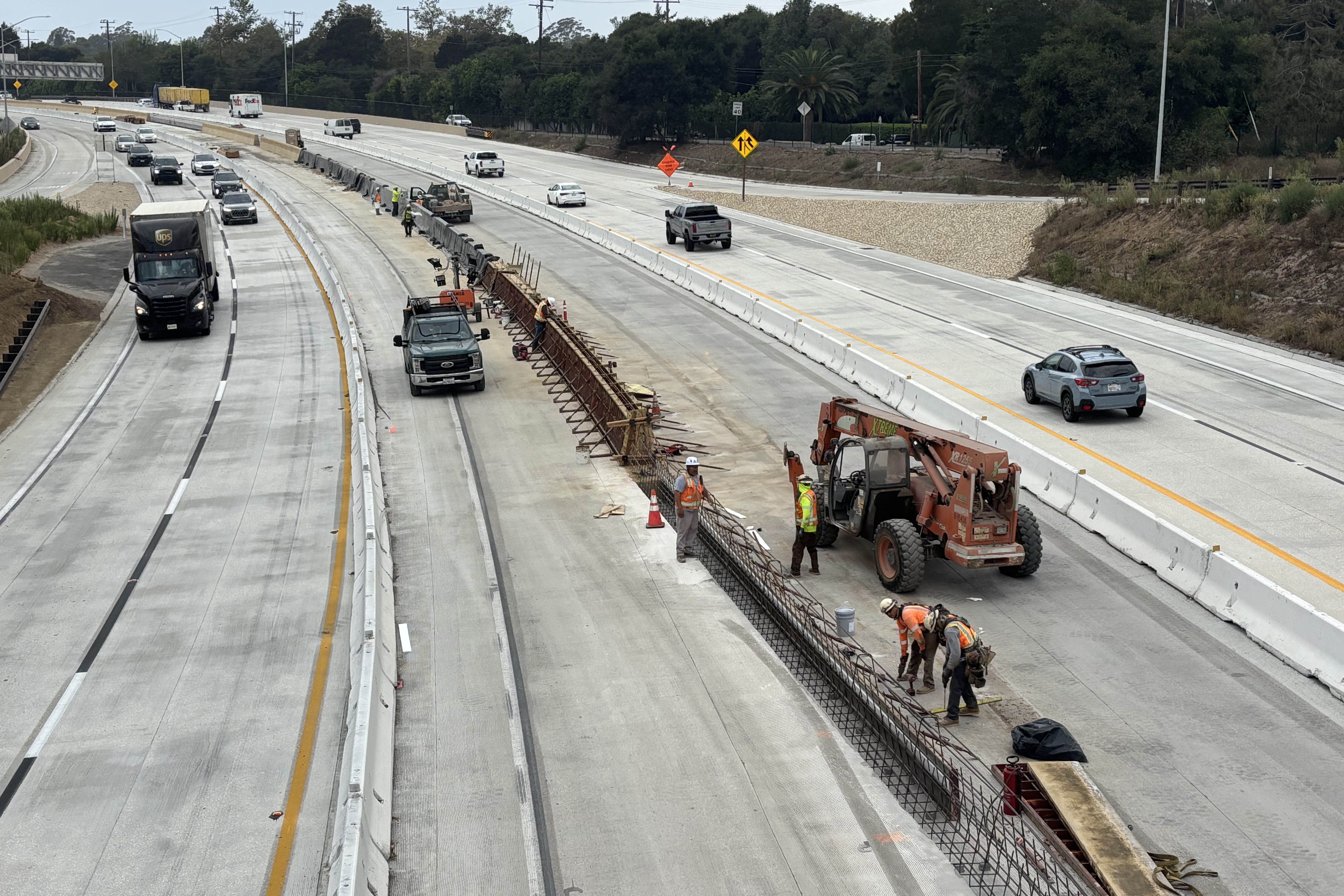 Montecito Concrete Barrier Work